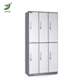 Steel Metal 6 Doors Tiers Steel storage Staff locker cabinet for office pablic